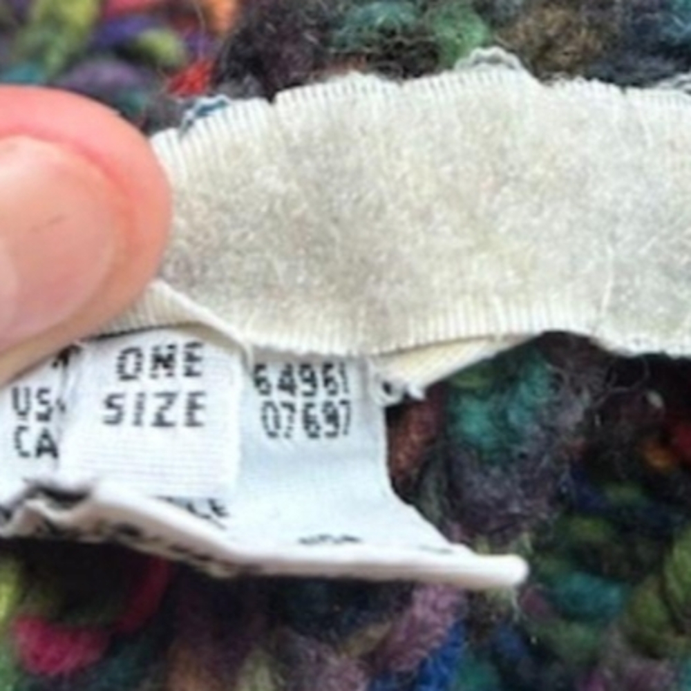 Vintage Benetton Sweater Colorful Knit Pullover One Size - Picture 3 of 4
